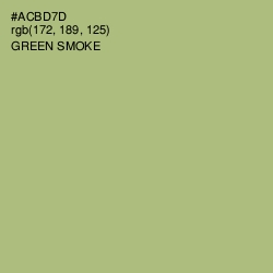 #ACBD7D - Green Smoke Color Image